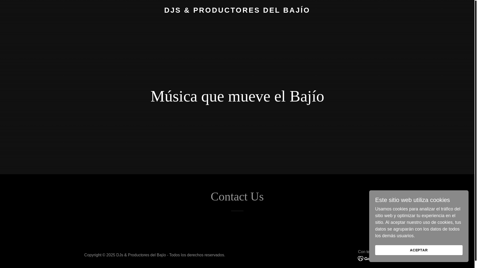 website screenshot of https://djsproductoresbajio.online/