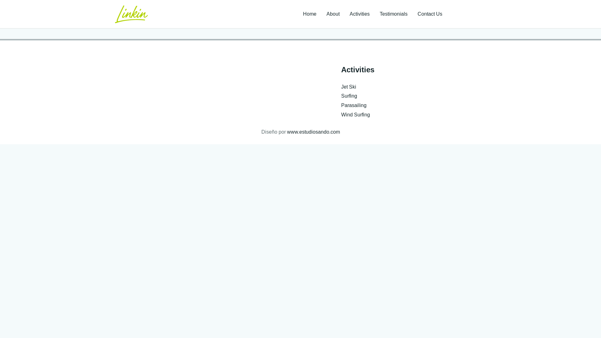 website screenshot of https://linkinairshots.com/