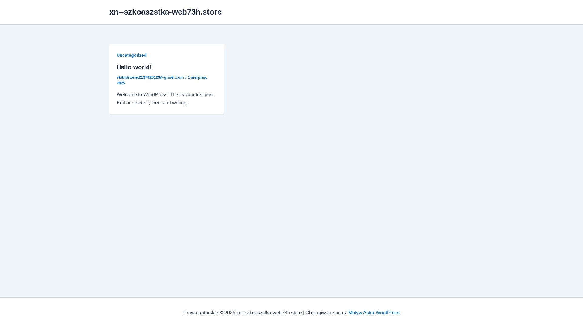 website screenshot of https://xn--szkoaszstka-web73h.store/