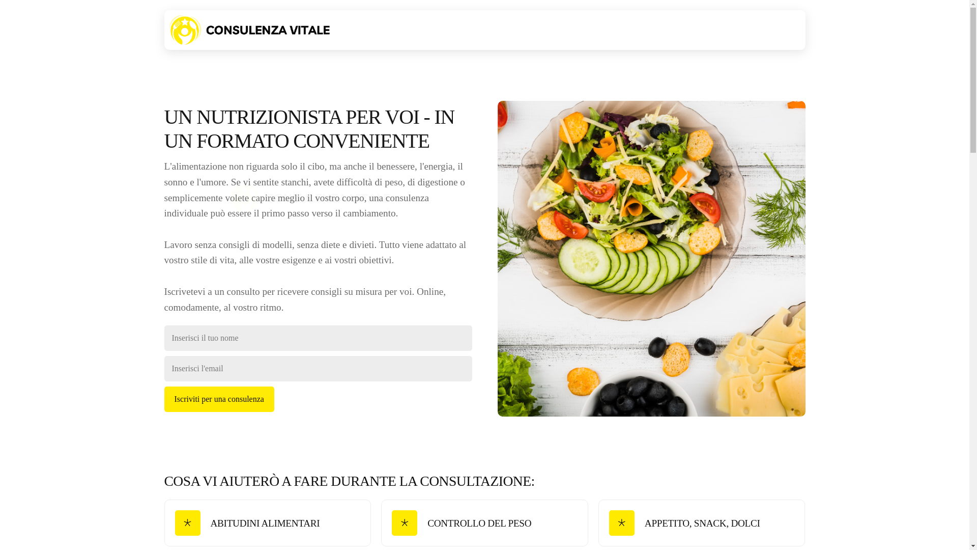 website screenshot of https://consulenzavitalec.com/