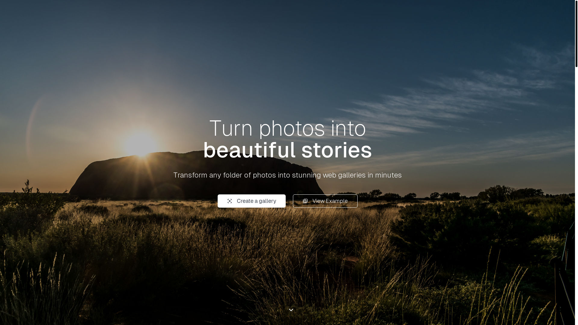 website screenshot of https://simple-photo-gallery-landing.pages.dev/