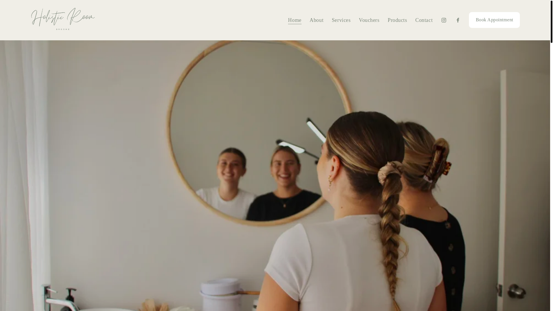 website screenshot of https://holisticroom.online/