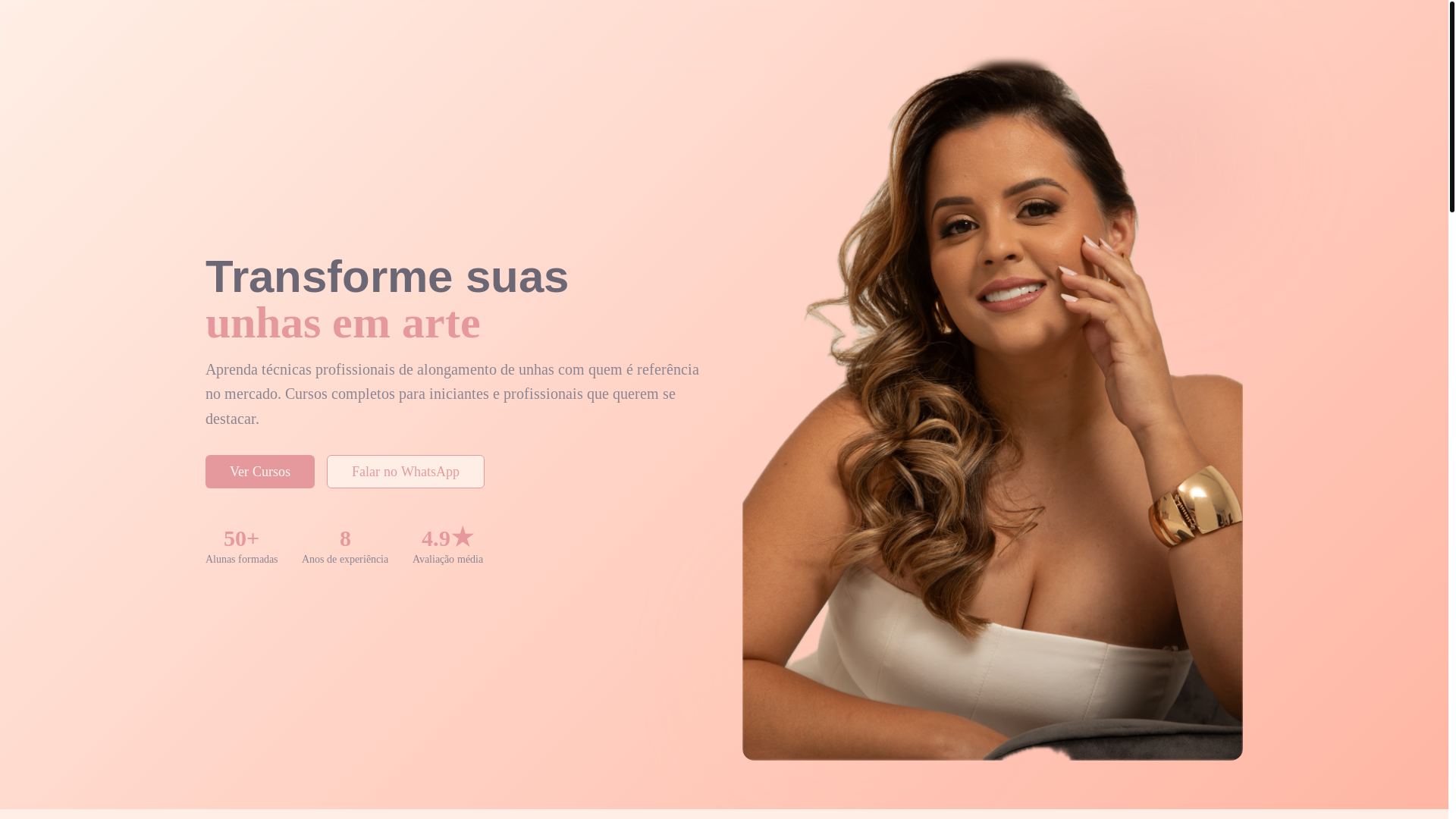 website screenshot of https://daianelima.com.br/