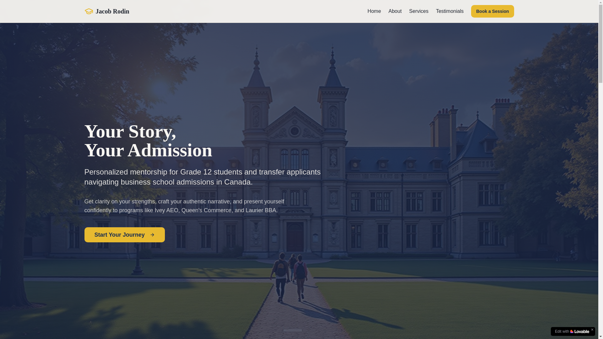 website screenshot of https://truefituniversityconsulting.com/