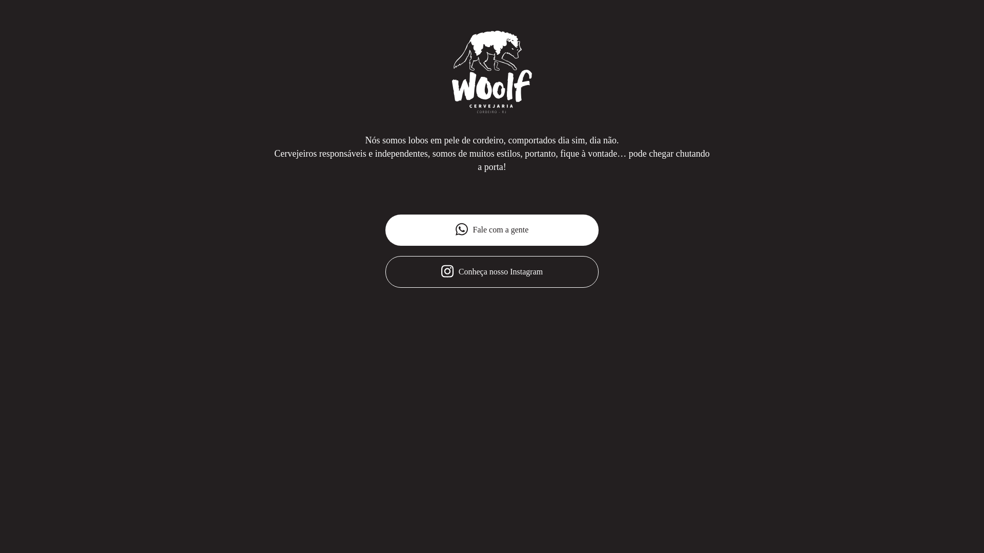 website screenshot of https://cervejariawoolf.com.br/