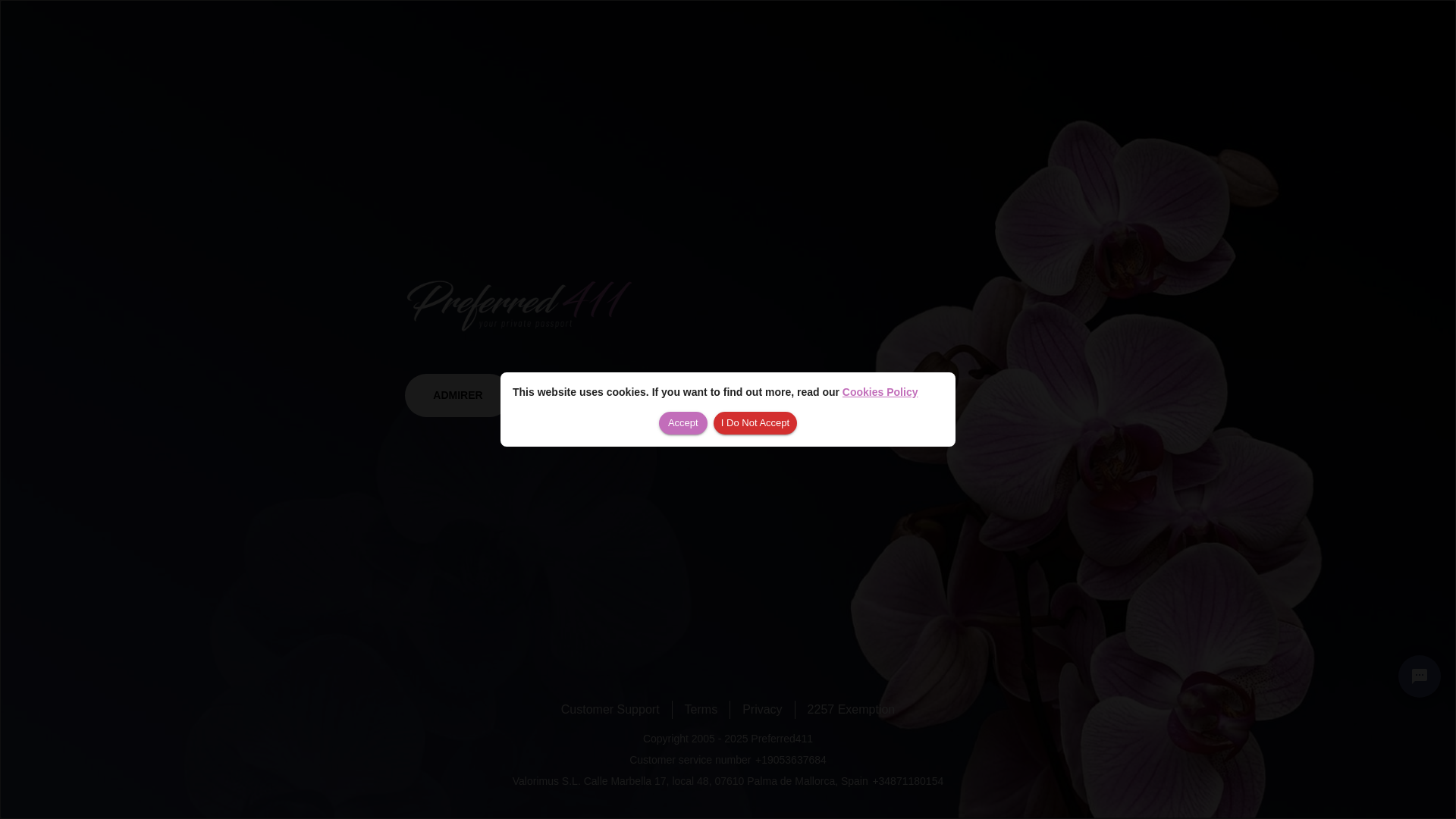 website screenshot of https://p411.com