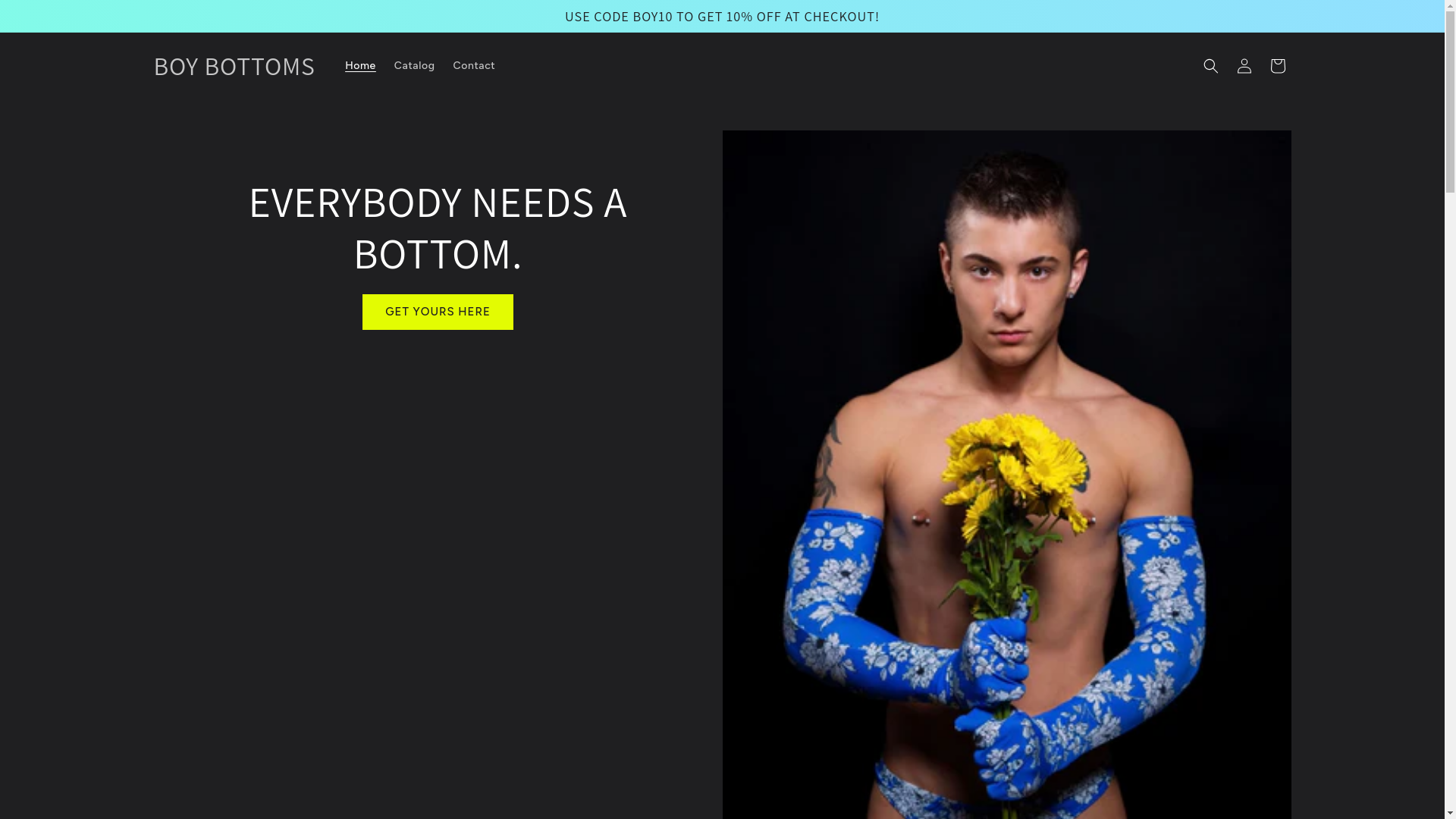 website screenshot of https://boybottoms.shop/