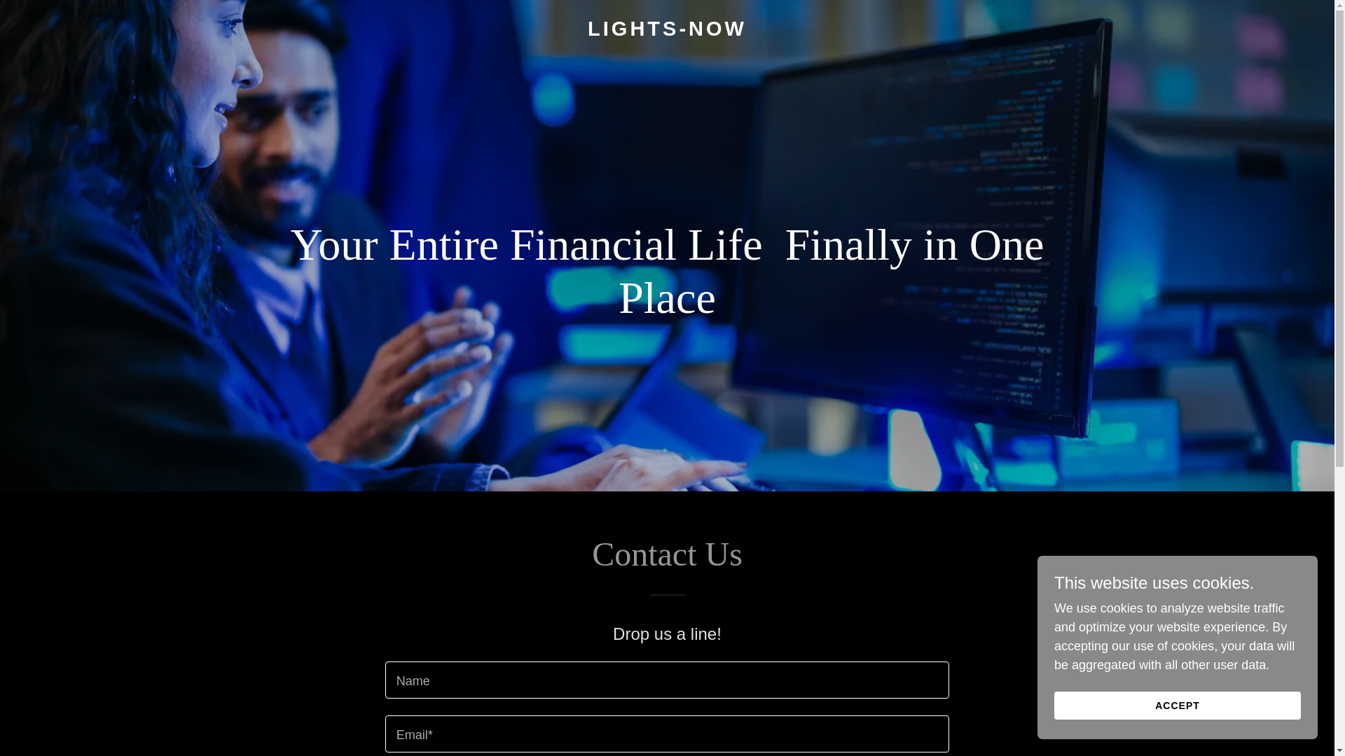 website screenshot of https://lightsnow.tech/