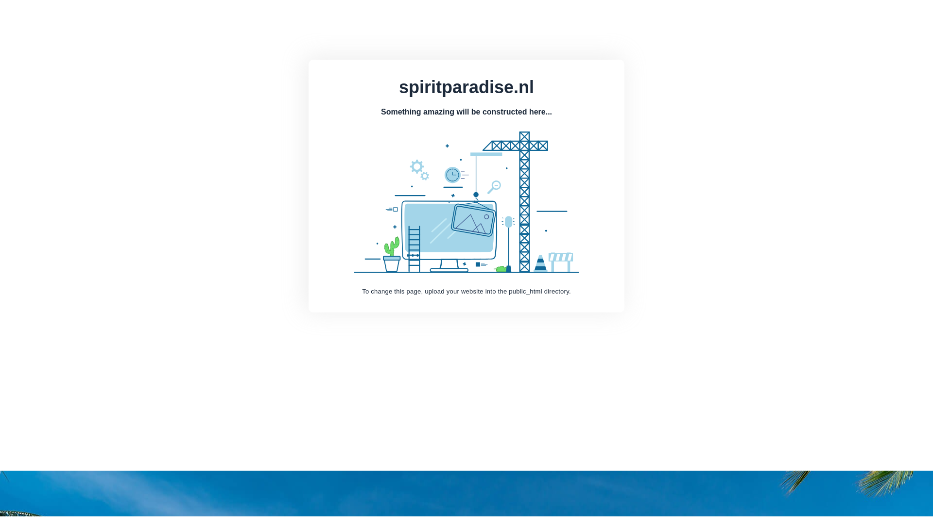 website screenshot of https://spiritparadise.nl/
