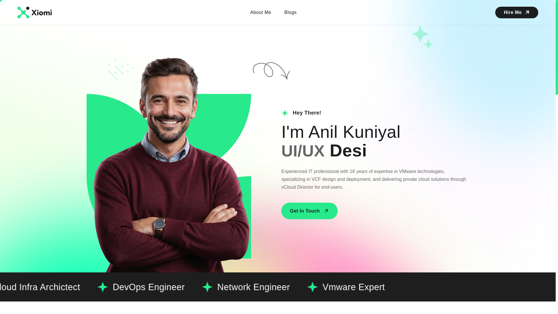 website screenshot of https://anilkuniyal.com/