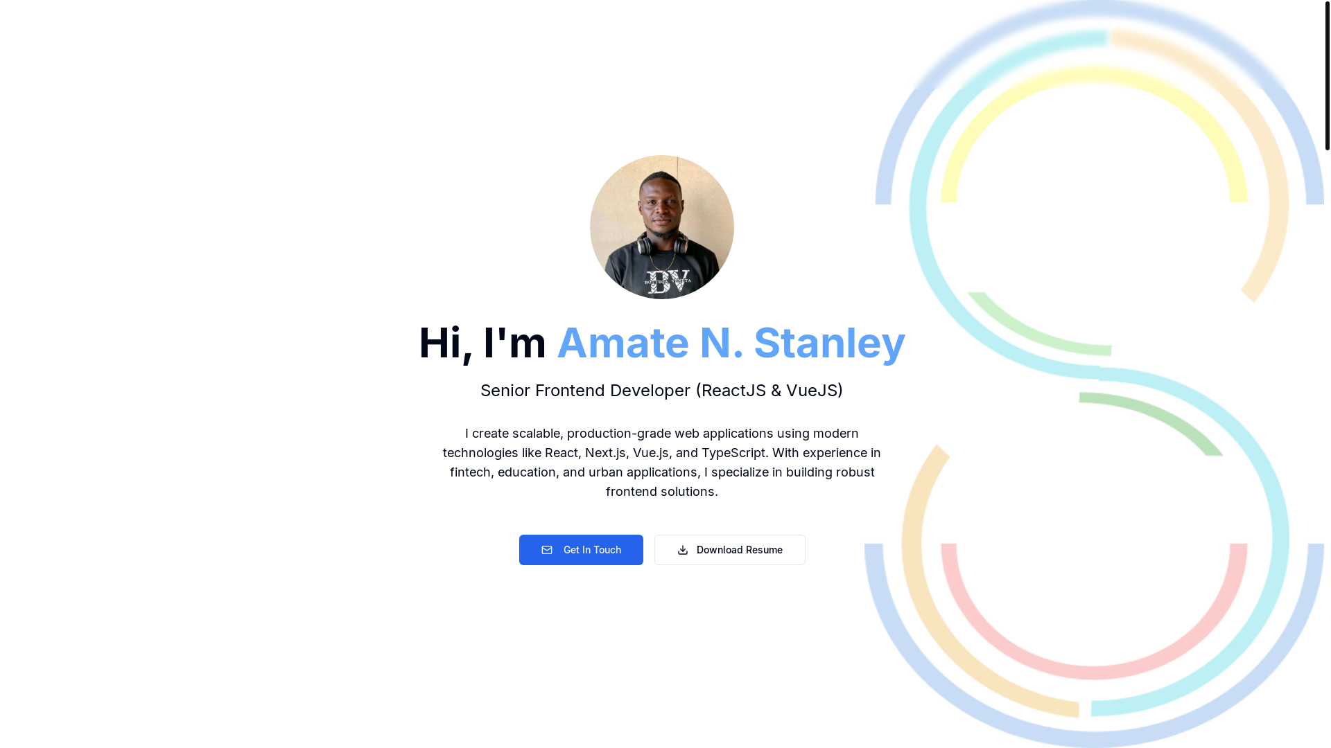 website screenshot of https://amatestanley.online/
