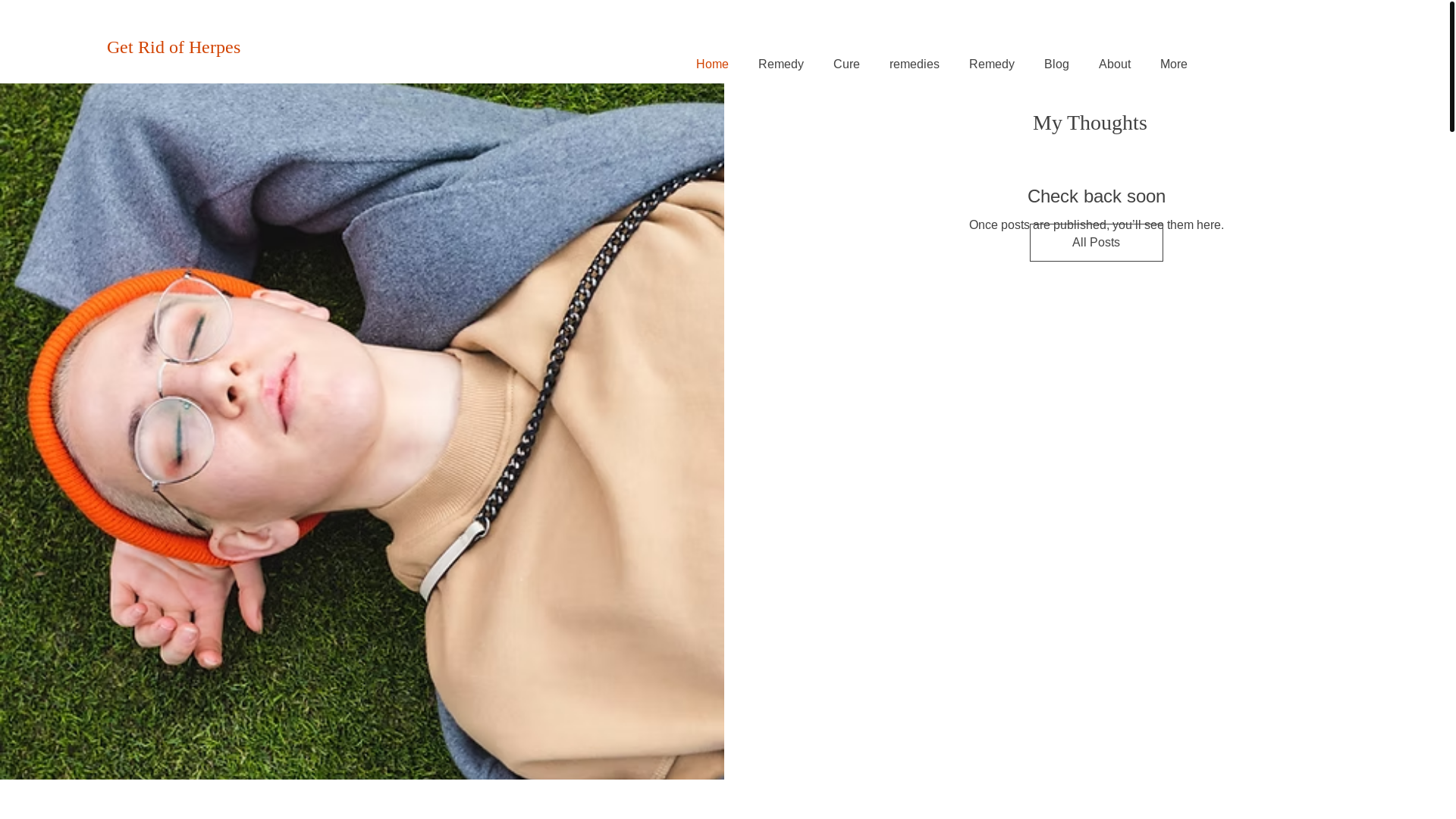 website screenshot of https://herpesgencure.info/