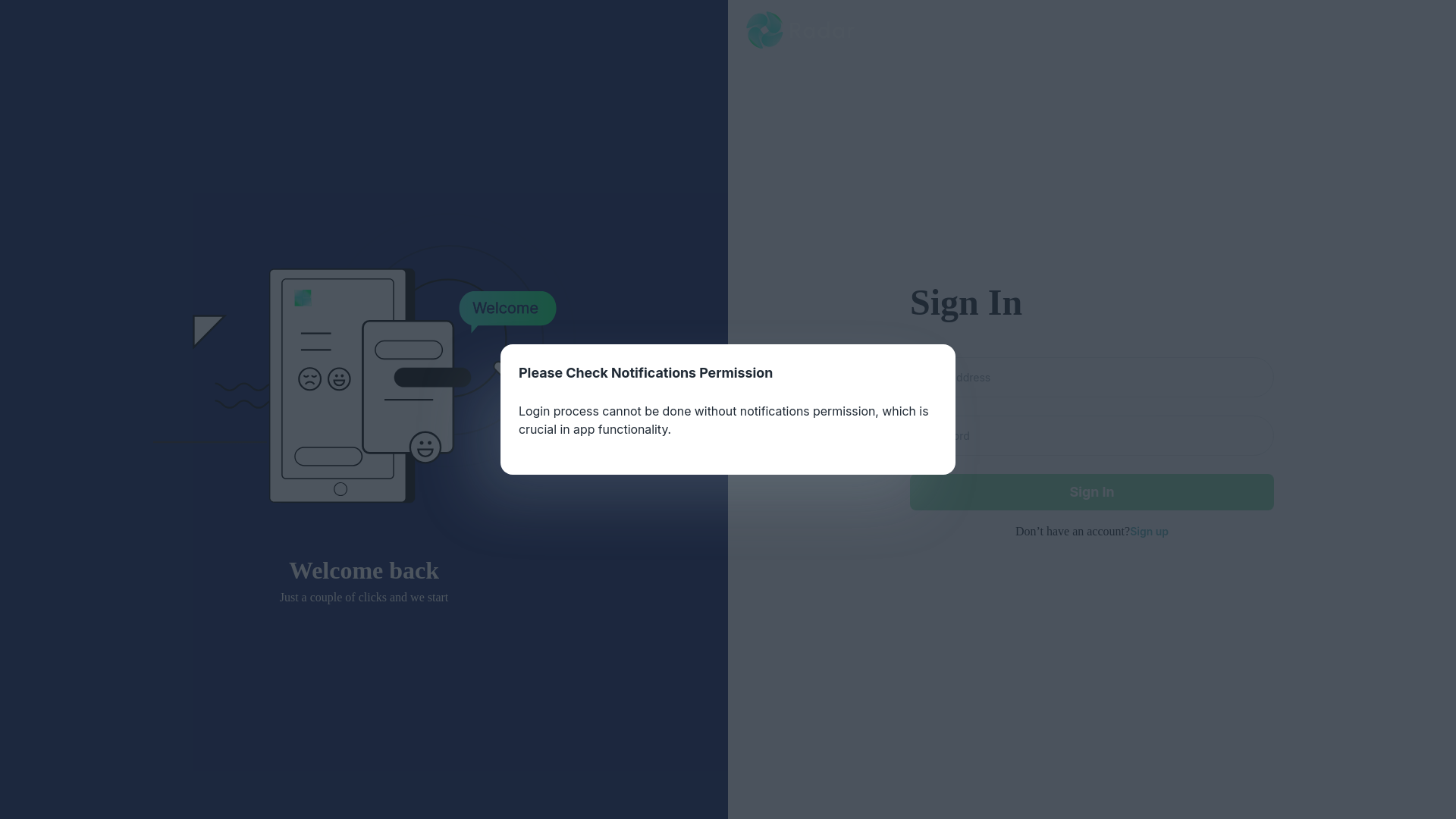 website screenshot of https://adam-radar-dev.pages.dev/
