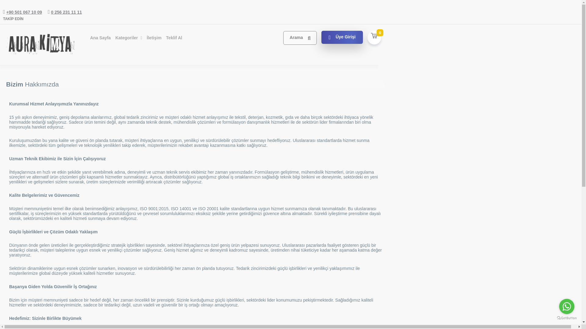 website screenshot of https://www.aurakimya.com