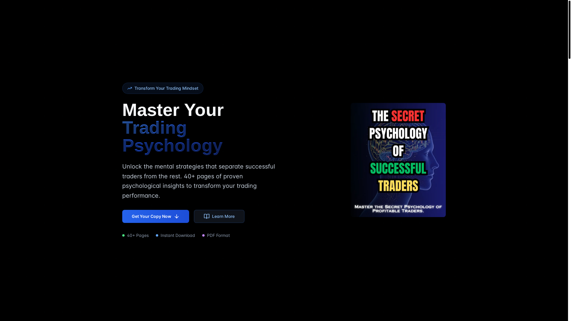 website screenshot of https://tradingpsychology.store/