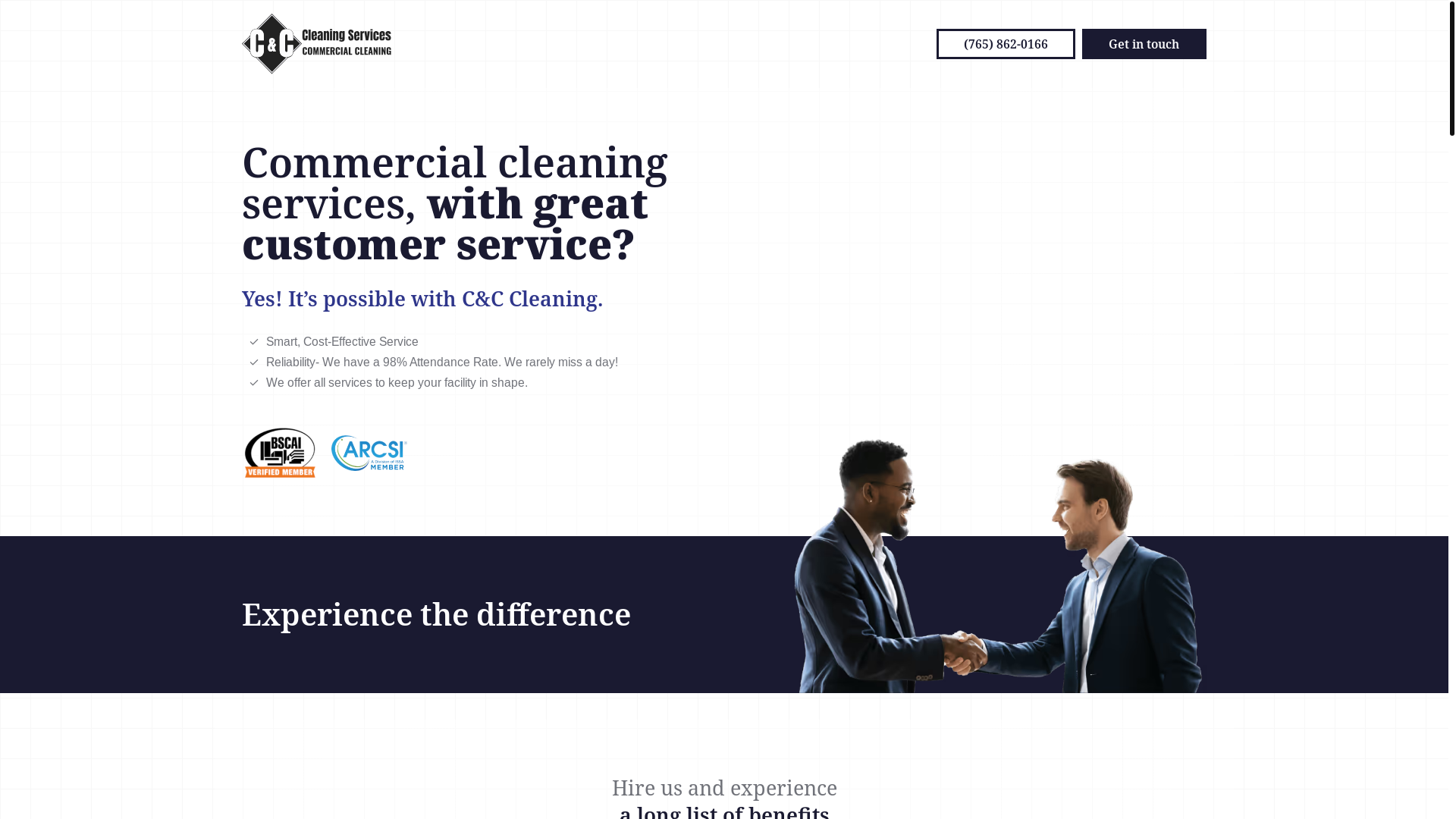 website screenshot of https://cccleancommercial-com.pages.dev/
