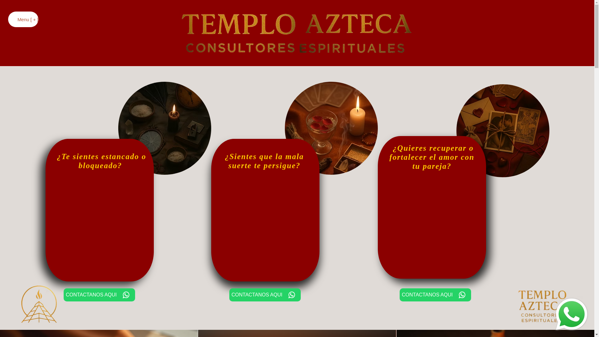 website screenshot of https://amarrestemploazteca.com/