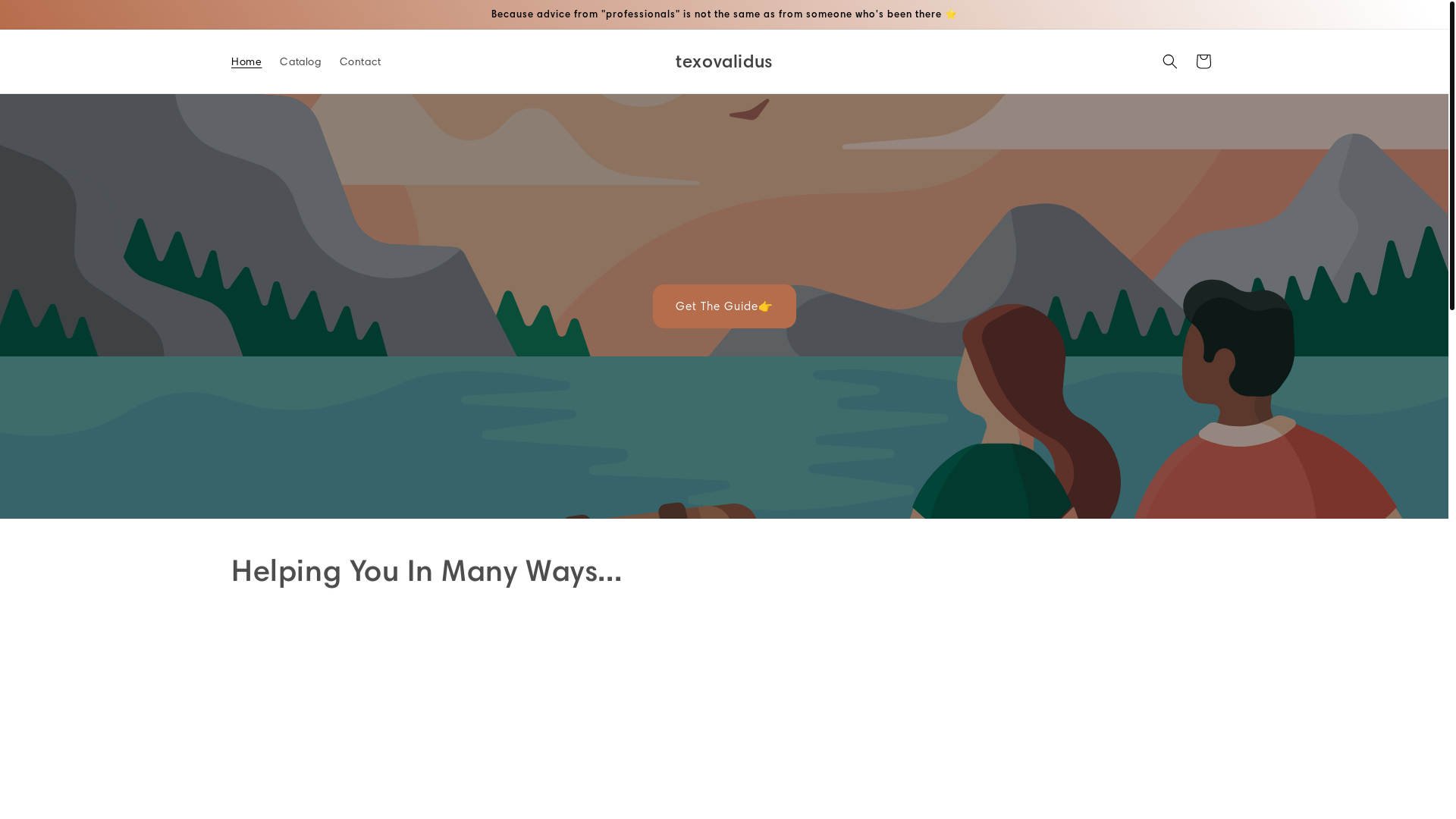 website screenshot of https://texovalidus.info/