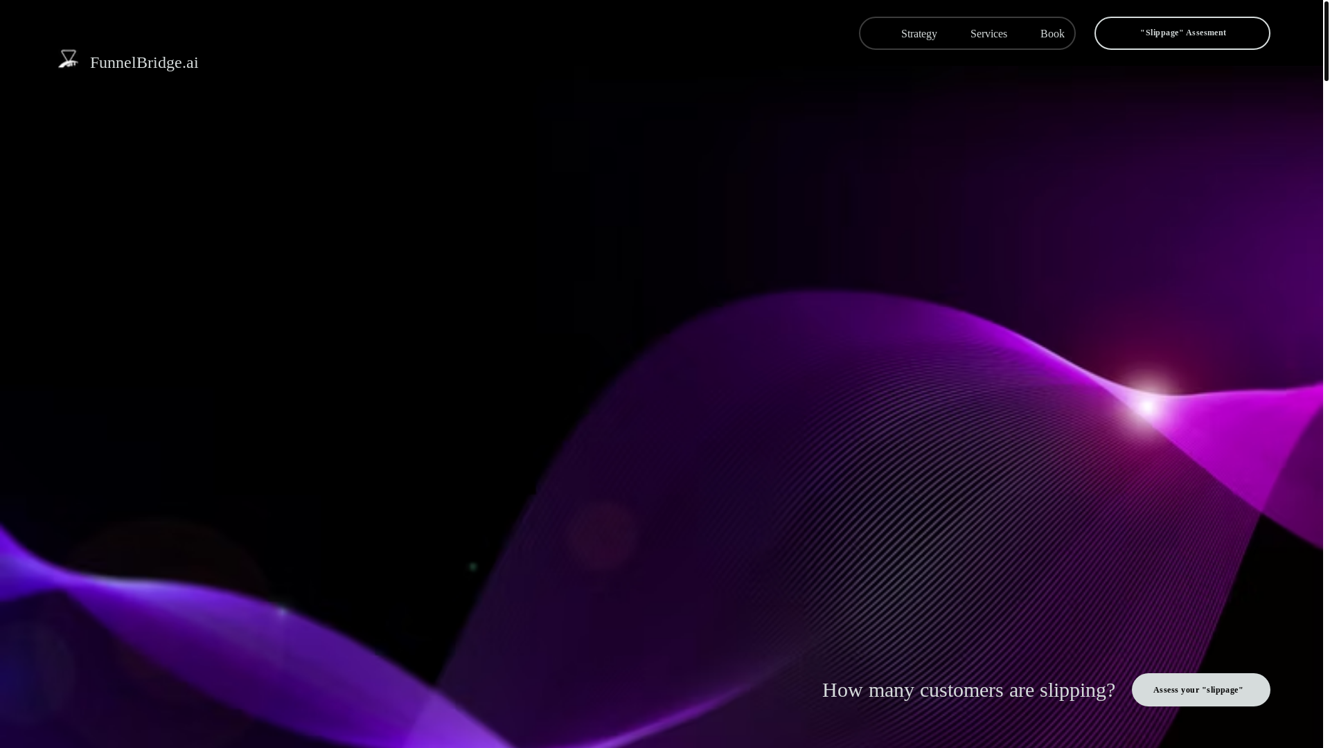 website screenshot of https://funnelbridgetech.com/
