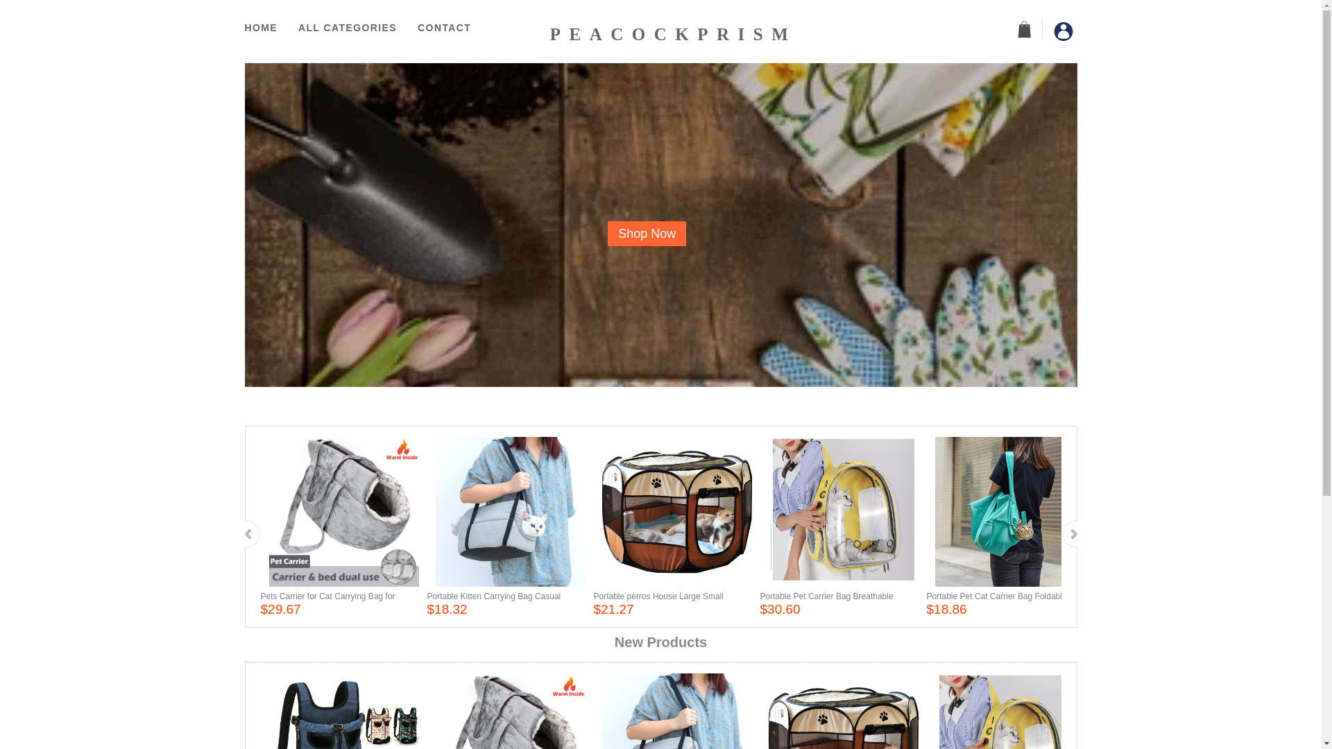 website screenshot of https://peacockprism.top/