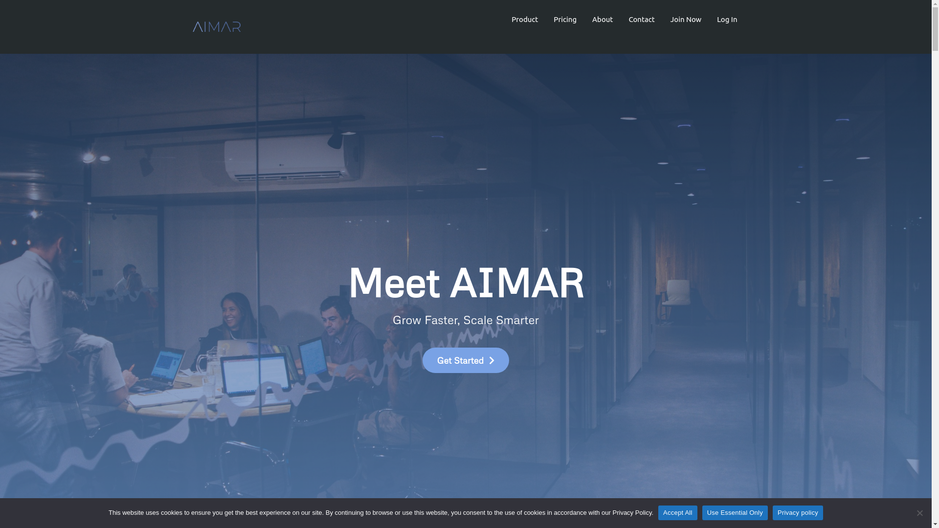 website screenshot of https://aimar-ai.com/