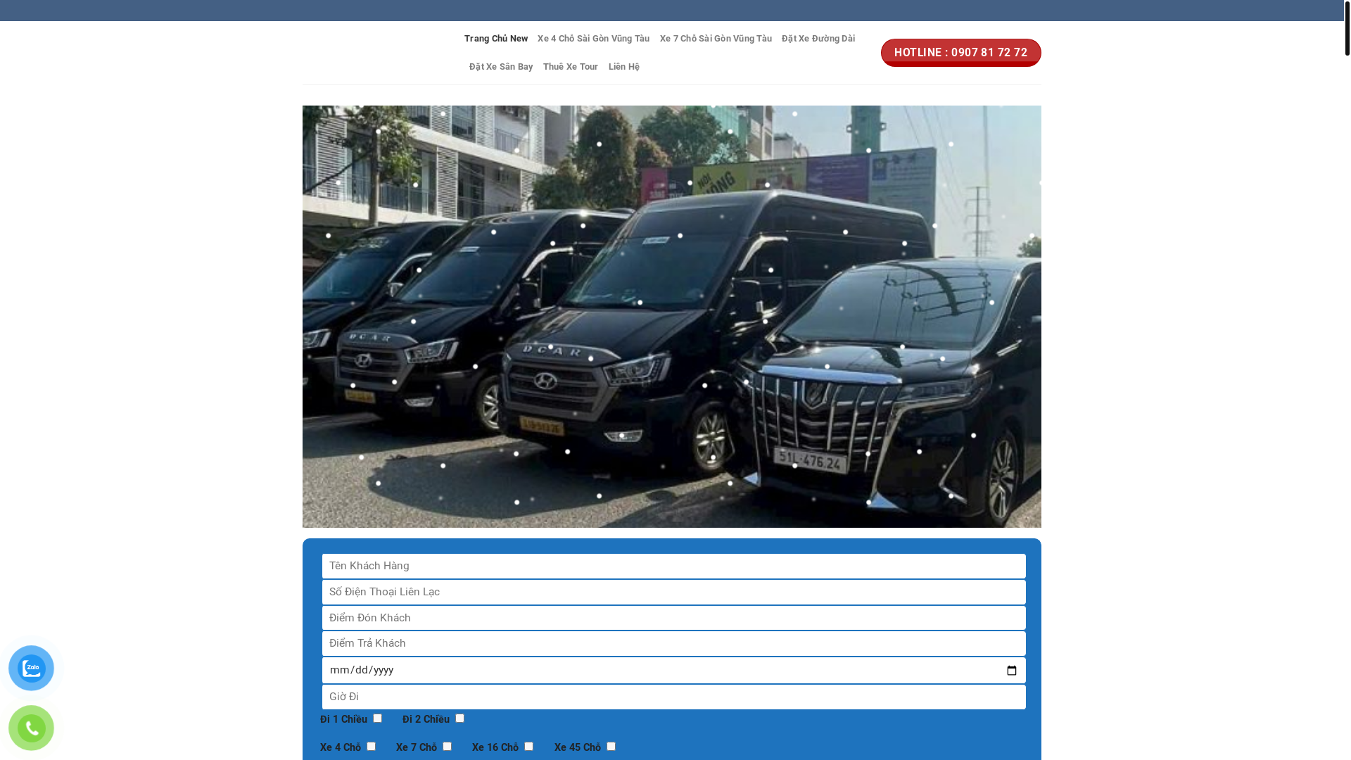 website screenshot of https://limousinesaigonvungtau.vn/