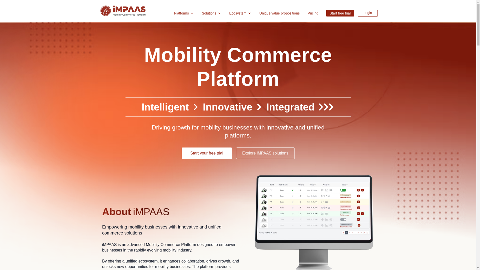website screenshot of https://impaas-apps.pages.dev/