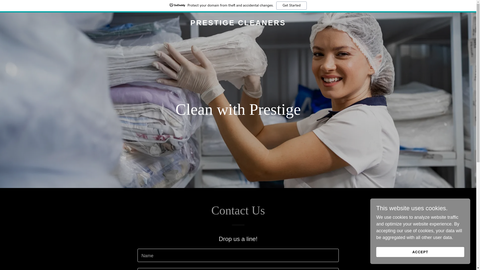website screenshot of https://myprestigecleaners.com/