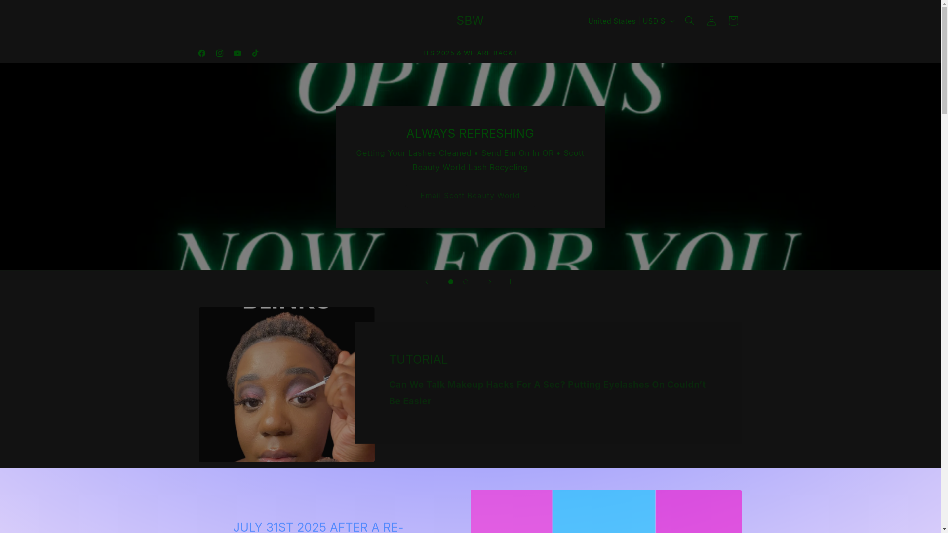 website screenshot of https://scottbeautyworld.net/