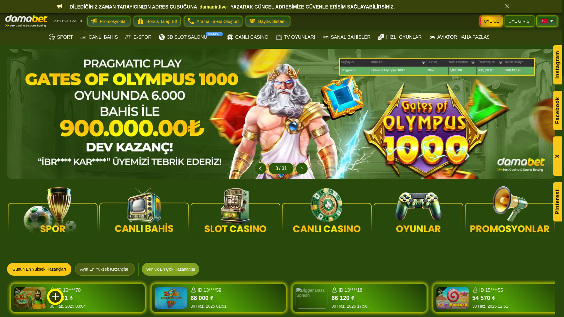 website screenshot of https://damabet0117.com/