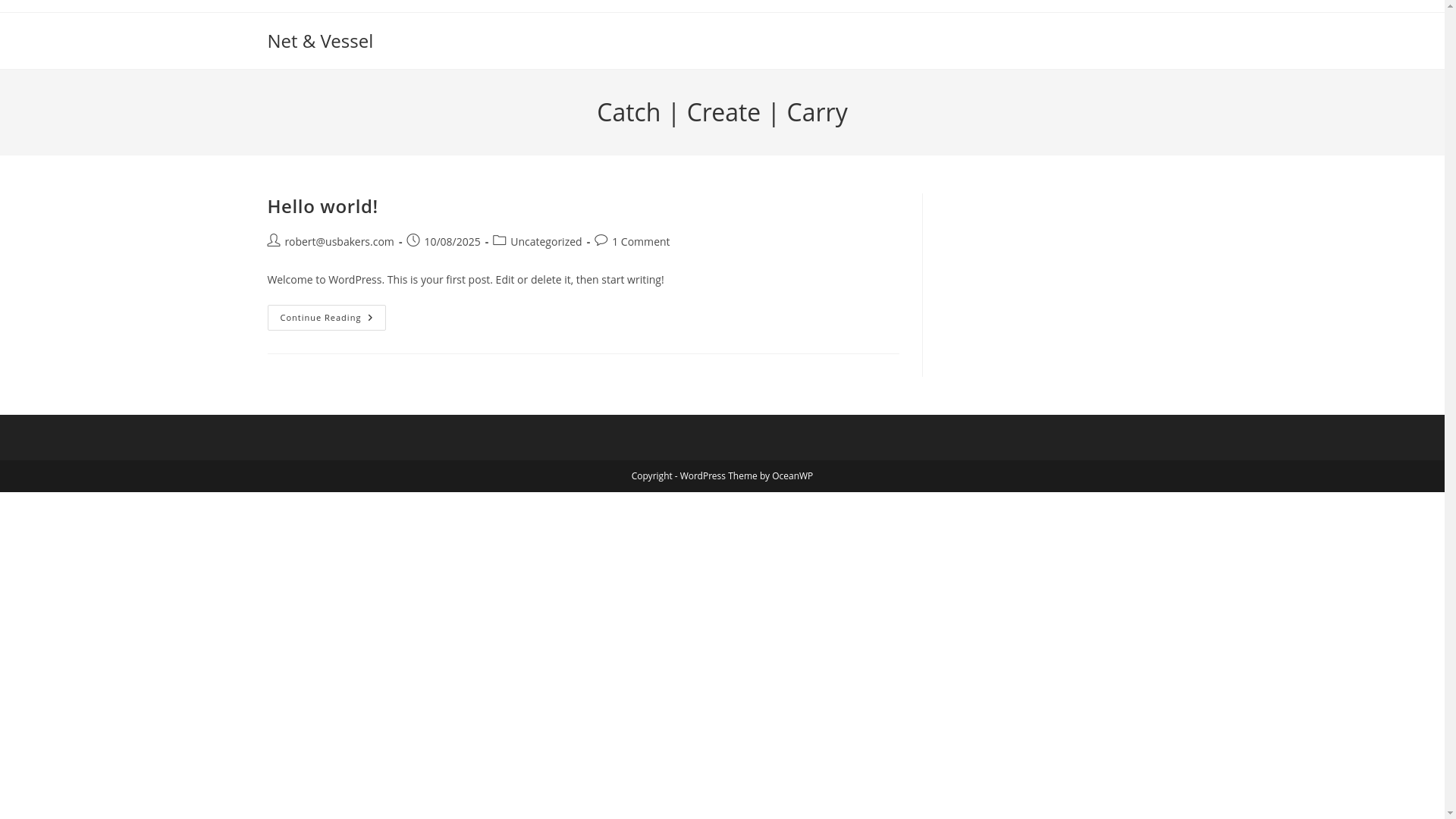 website screenshot of https://netandvessel.co.uk/