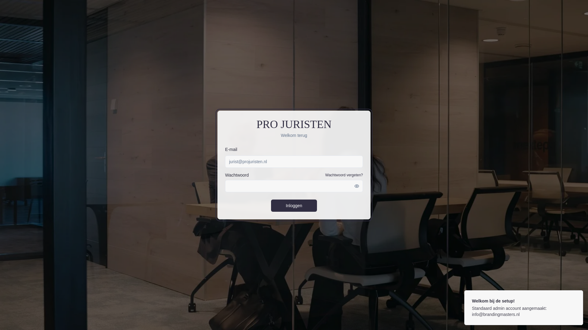 website screenshot of https://portaal-projuristen.nl/