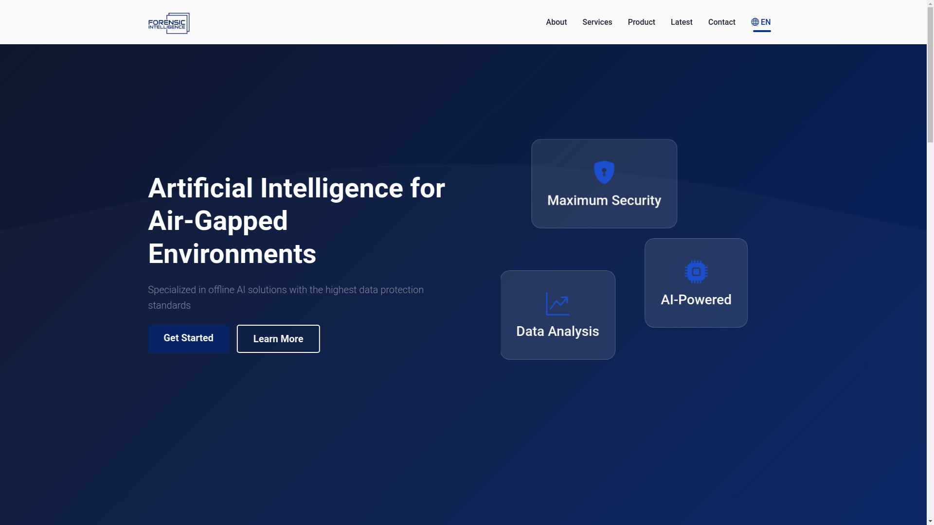 website screenshot of https://forensicintelligencewebpage.pages.dev/