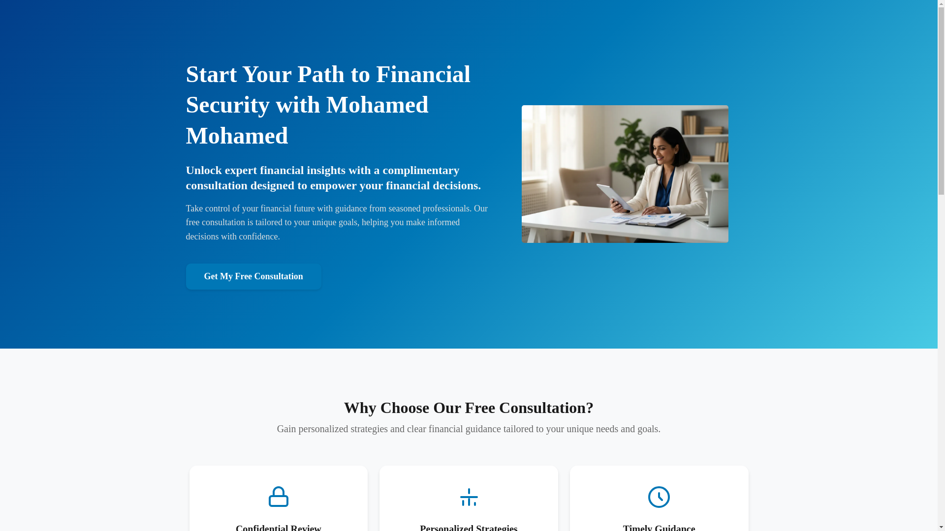 website screenshot of https://mohamedmohamedinsurance.com/