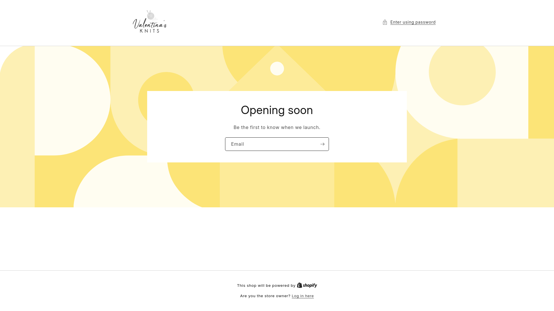 website screenshot of https://valentinasknits.net/