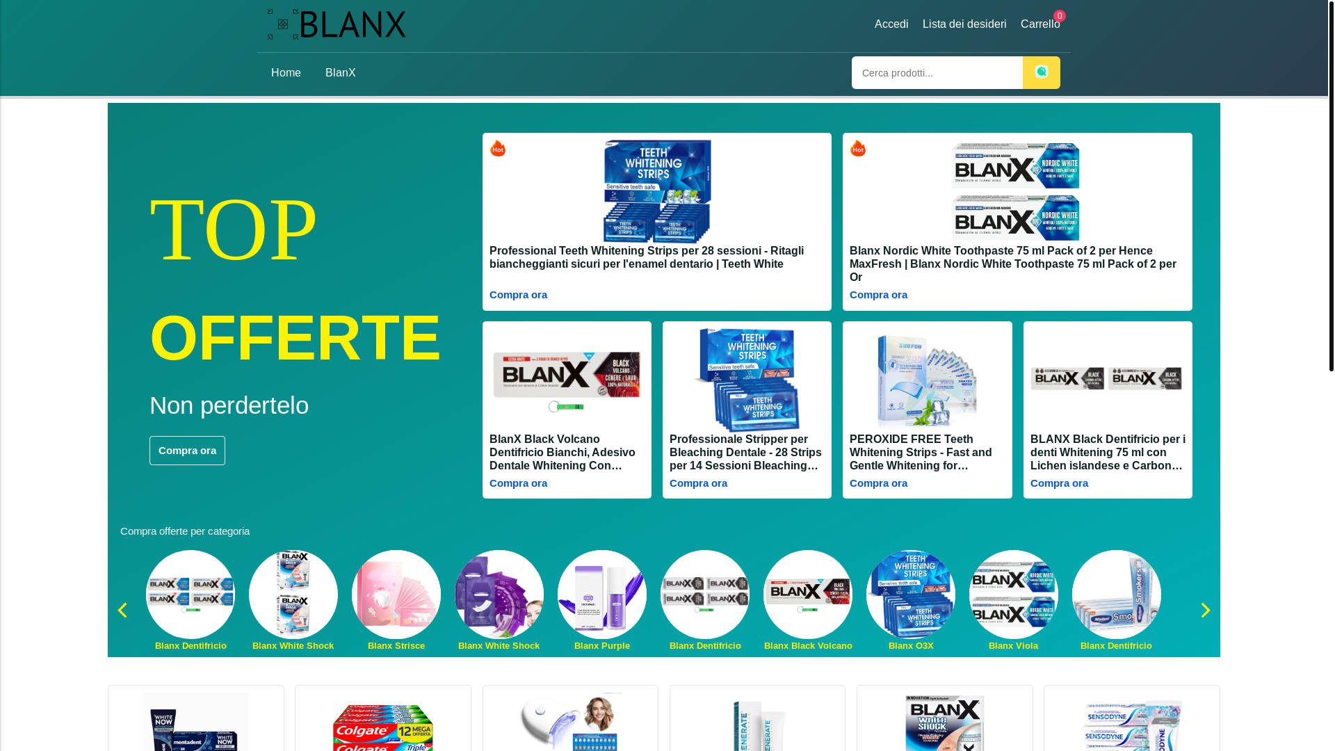 website screenshot of https://blanxhayatoshop.shop/