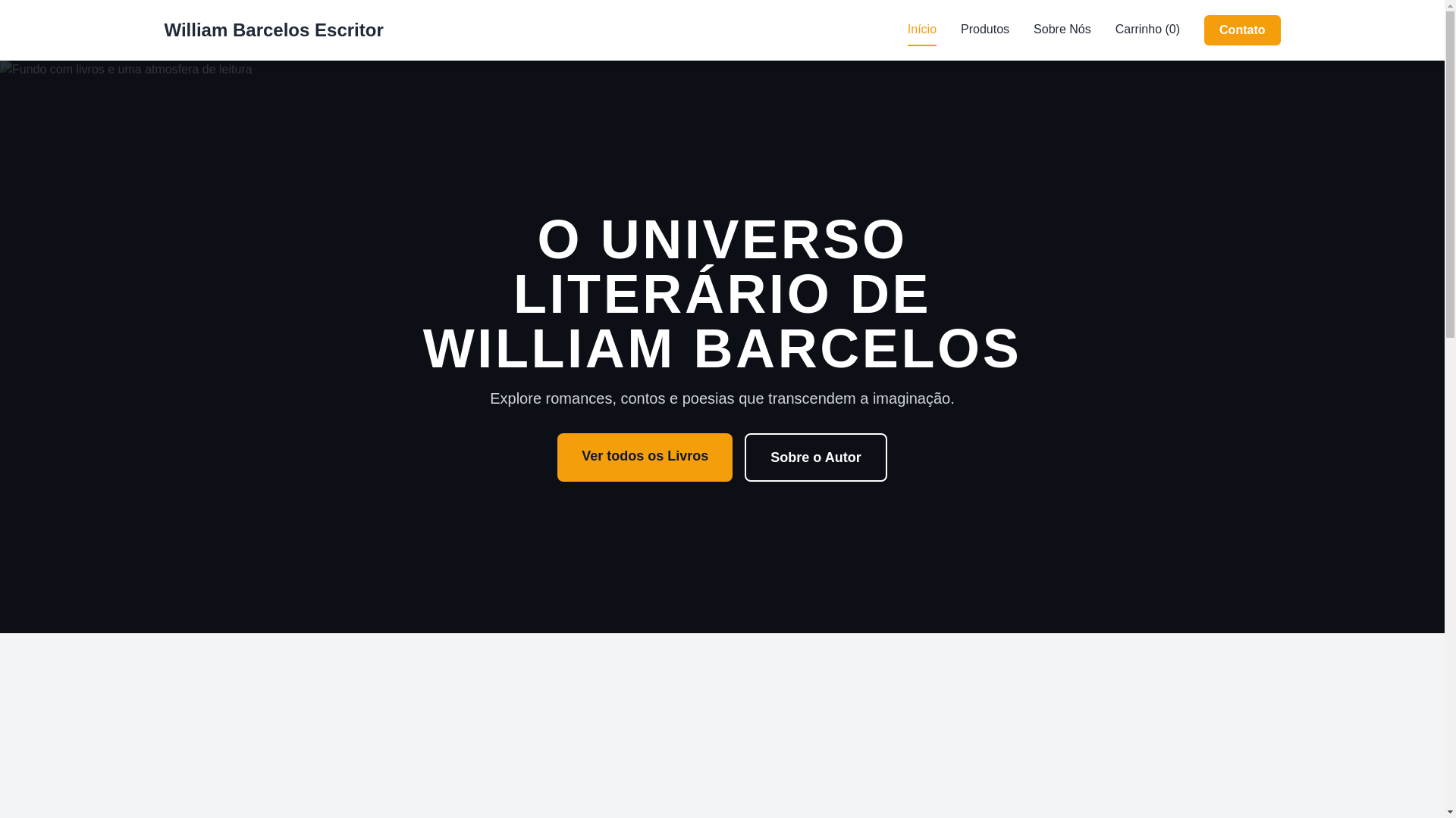 website screenshot of https://williambarcelos.site/