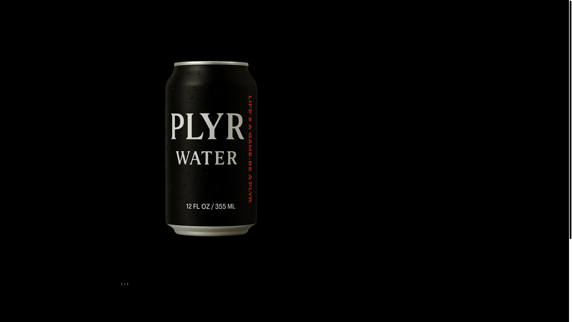 website screenshot of https://plyrwater.com/