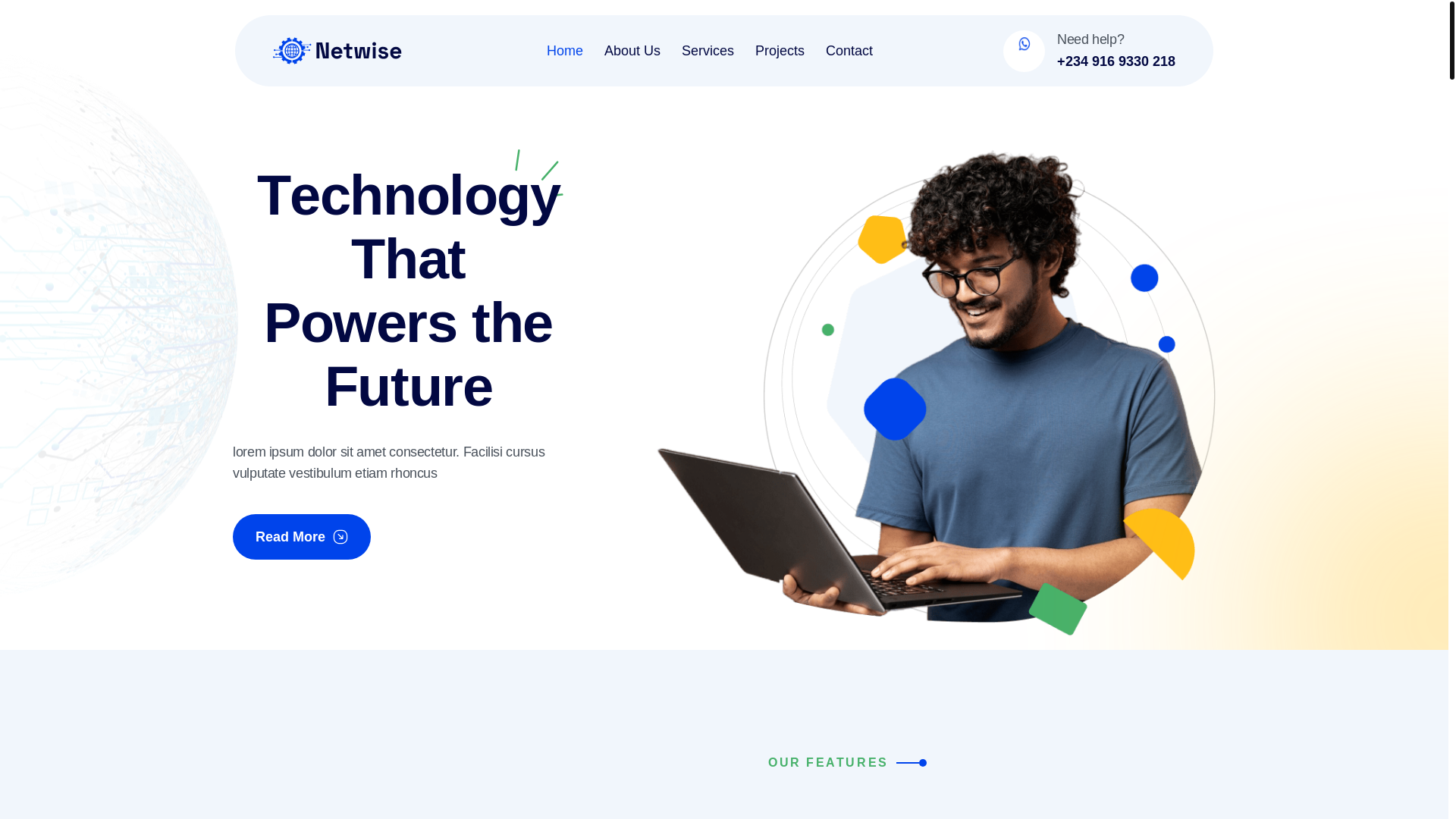 website screenshot of https://techgenius.pages.dev/