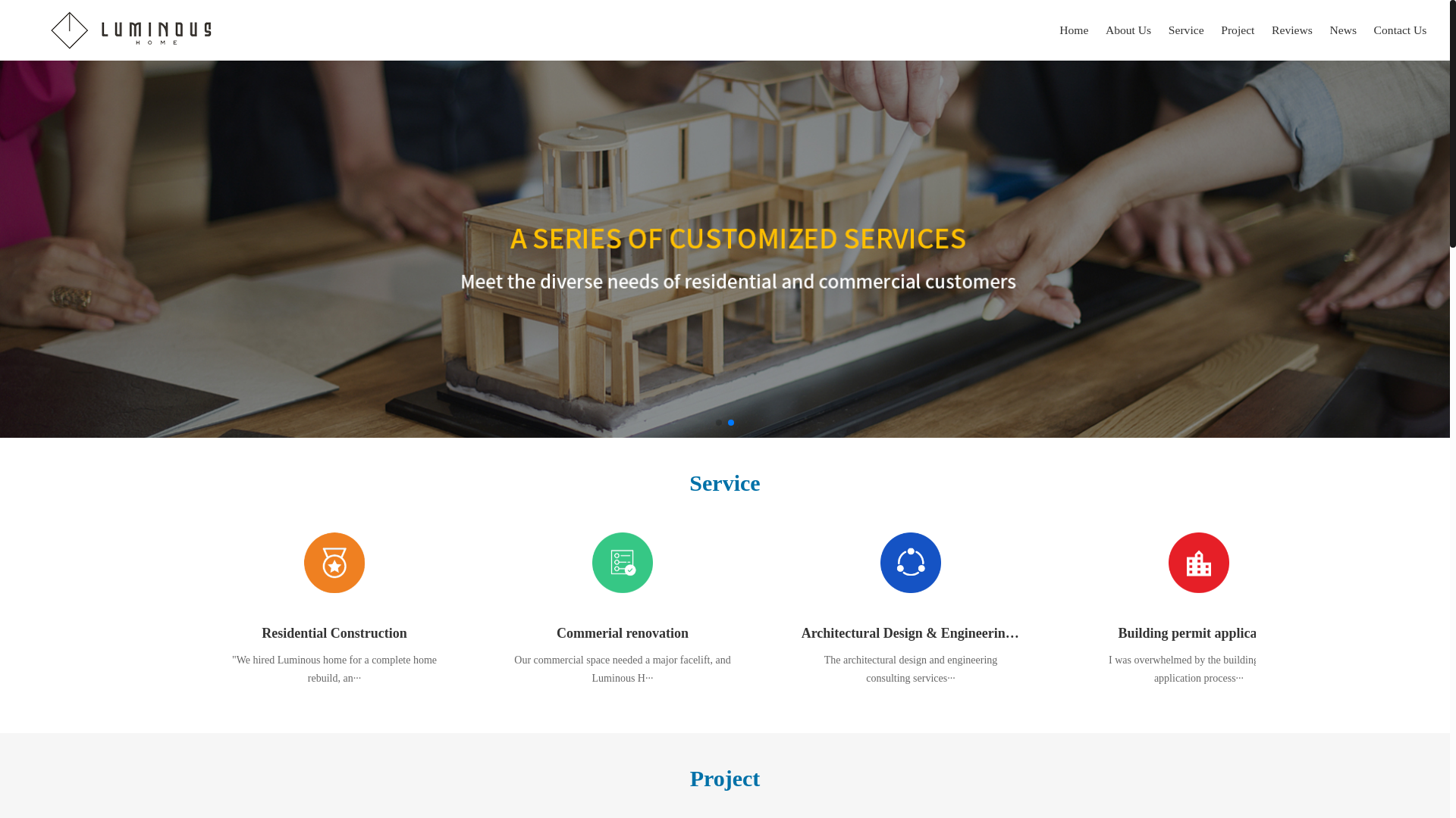 website screenshot of https://goldenmapleconstruction.com/