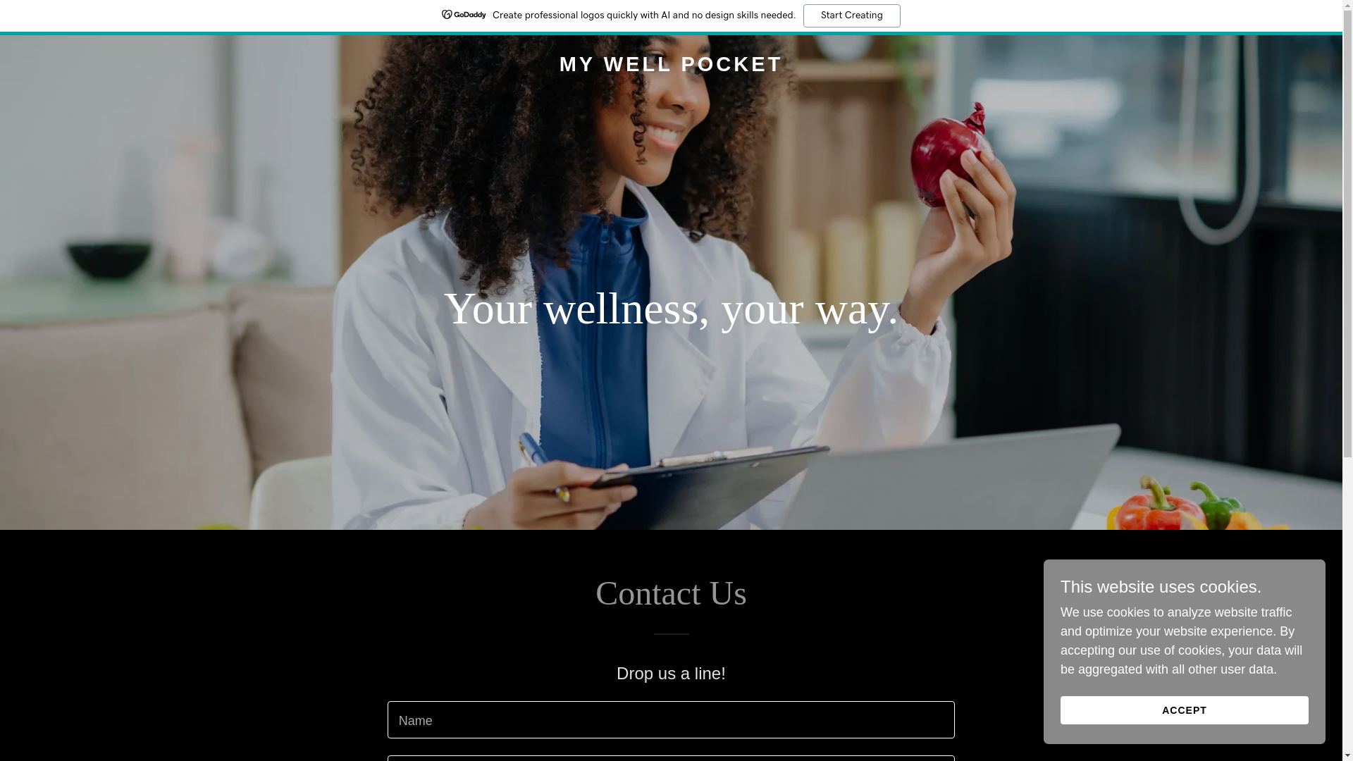 website screenshot of https://mywellpocket.com/