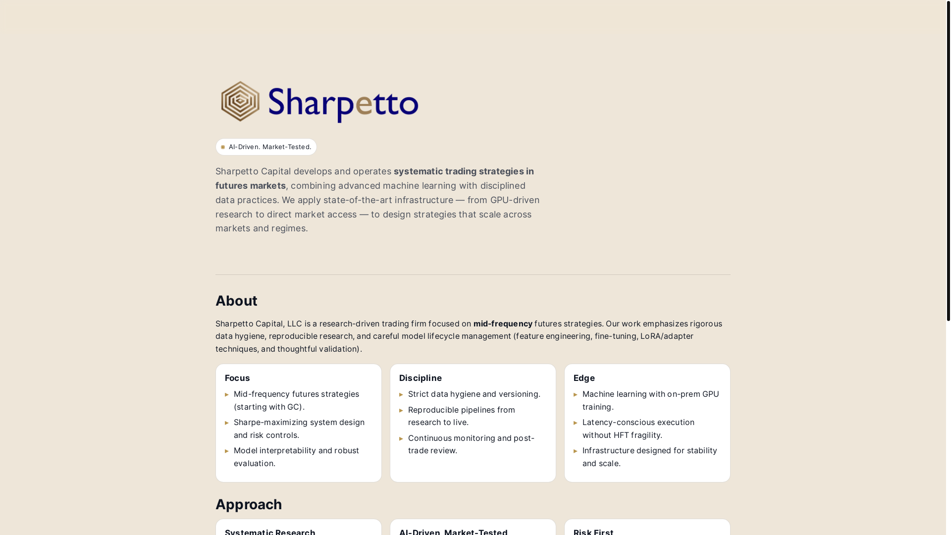website screenshot of https://sharpettosite.pages.dev/