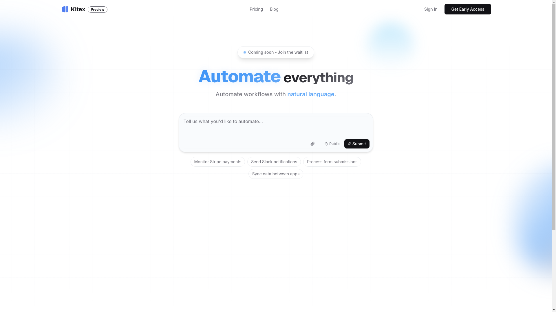 website screenshot of https://kitex-web.pages.dev/
