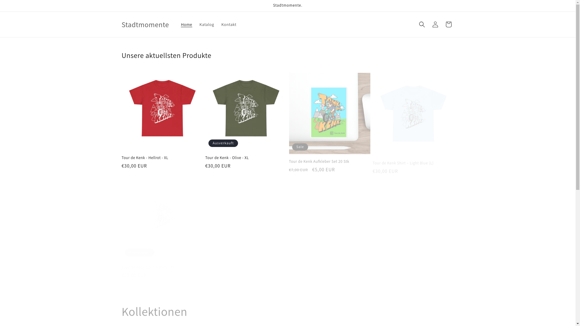 website screenshot of https://stadtmomente-shop.de/