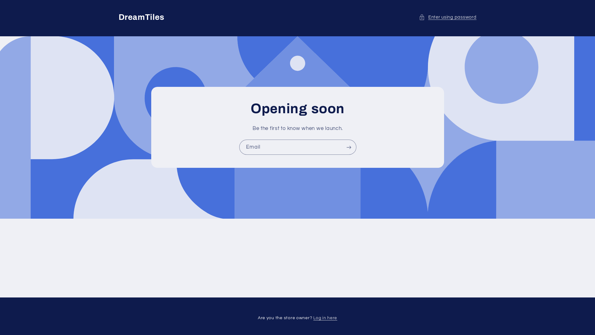 website screenshot of https://dreamtiles.store/