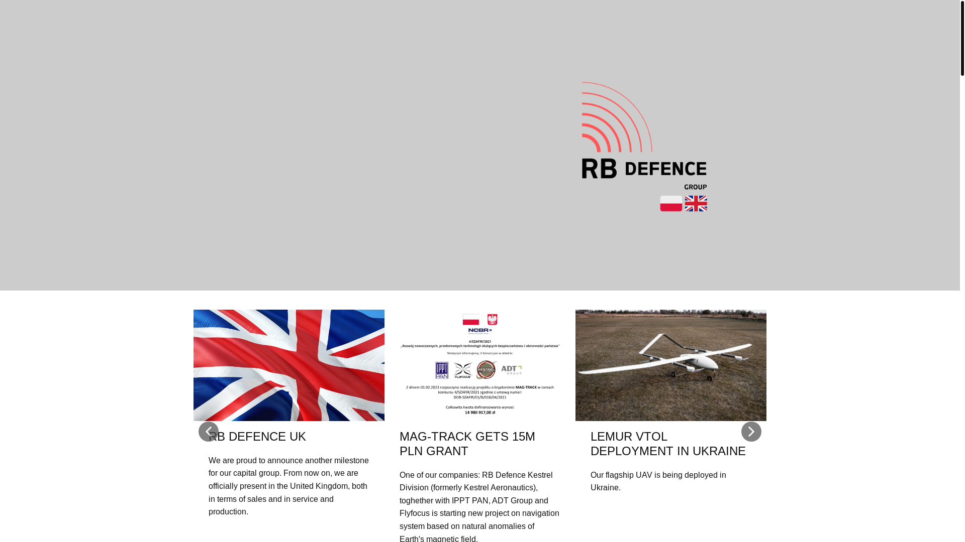 website screenshot of https://midlands-defence.com/