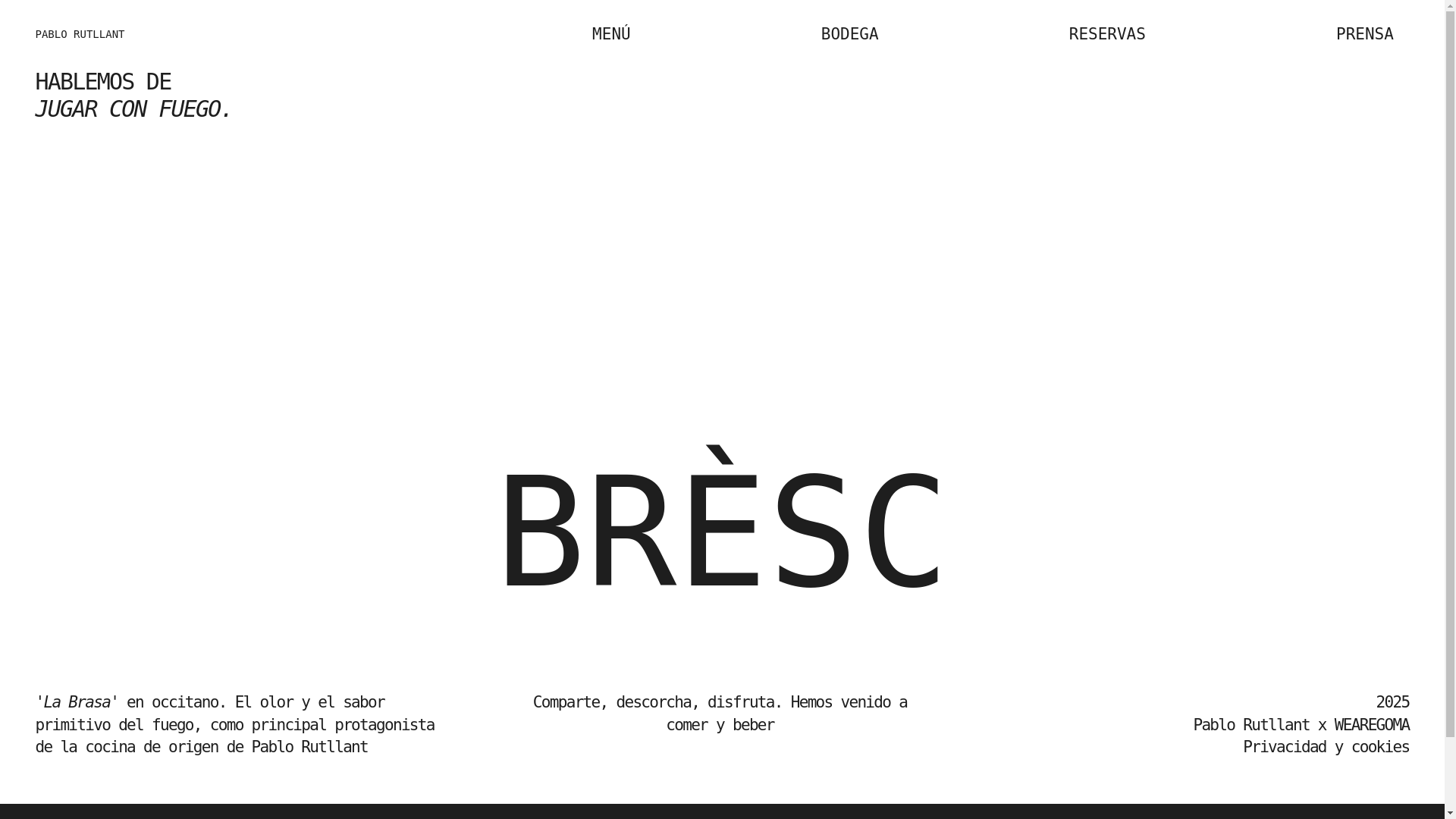 website screenshot of https://brescjuegaconfuego.com/
