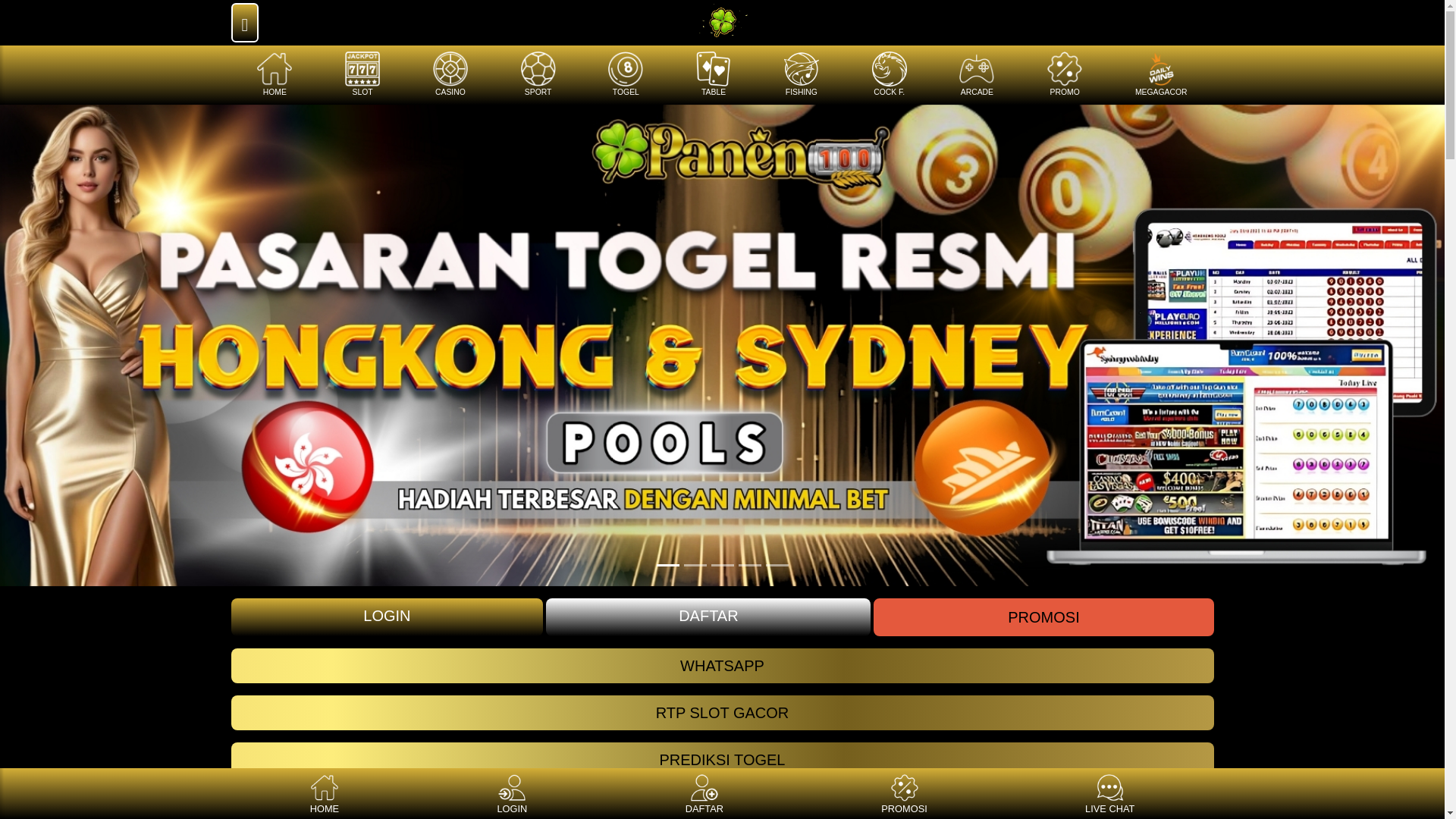 website screenshot of https://panen100fix.site/