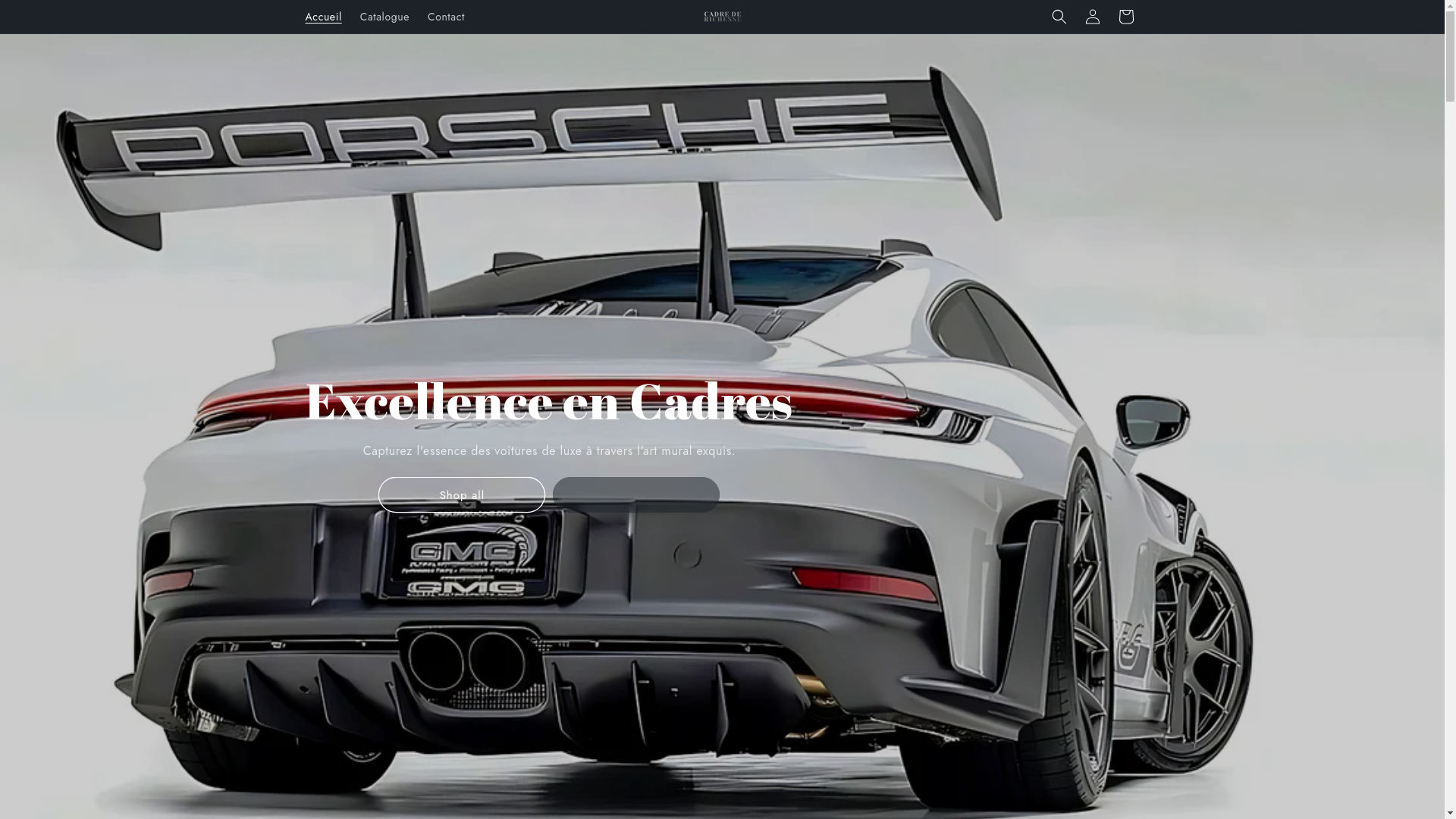 website screenshot of https://cadrederichesse.store/