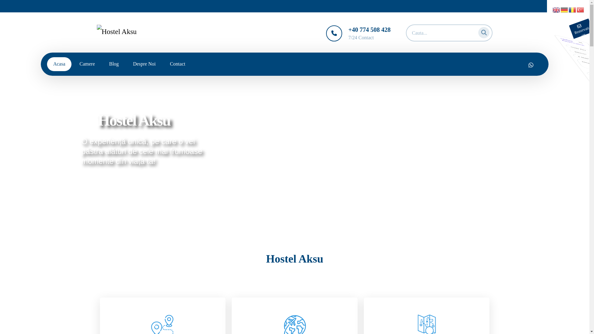 website screenshot of https://hotelaksu.ro/